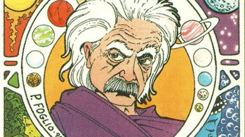 An Anomoly (Not) Of Time And Space - Albert Einstein's Magic Card 